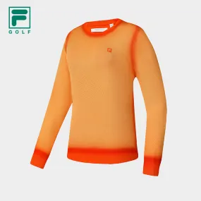 FILA CORE ATHLETICS GOLF X VERSAILLES COLLECTION Women Knit Sweater (Orange)