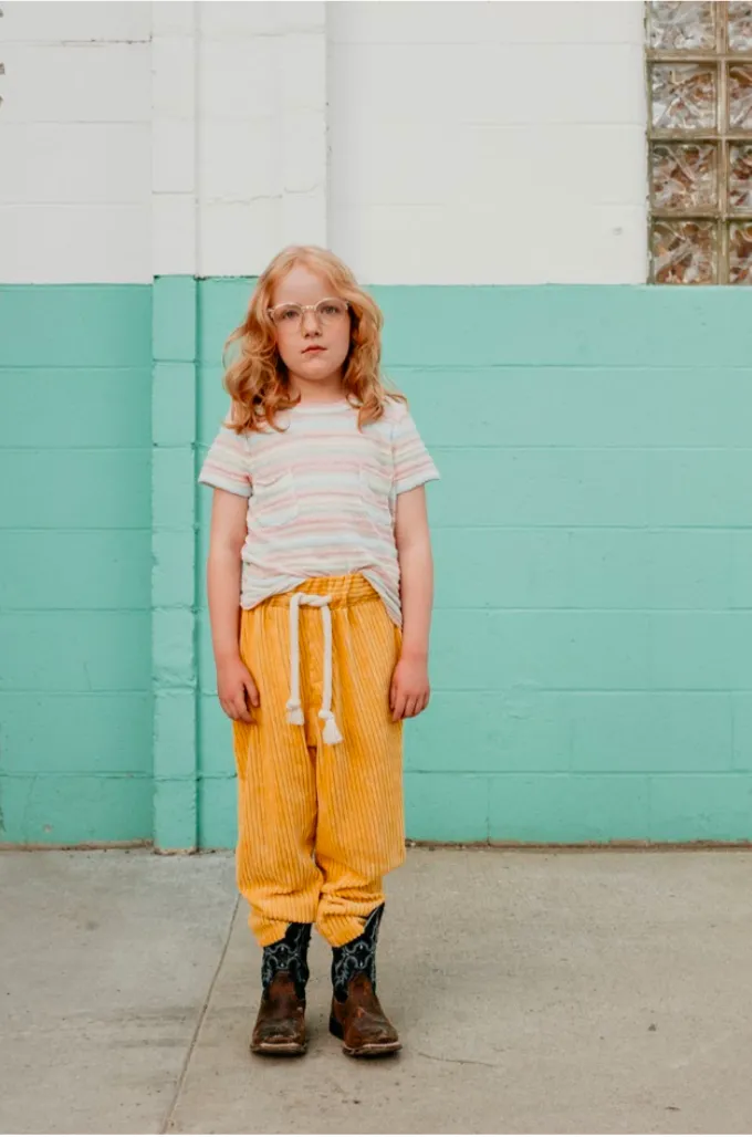 Fish & kids pants corduroy yellow