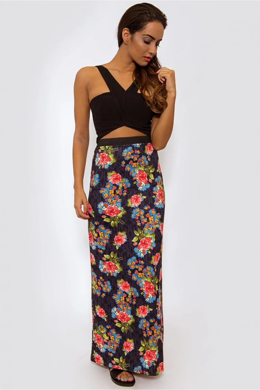 Floral Maxi Skirt