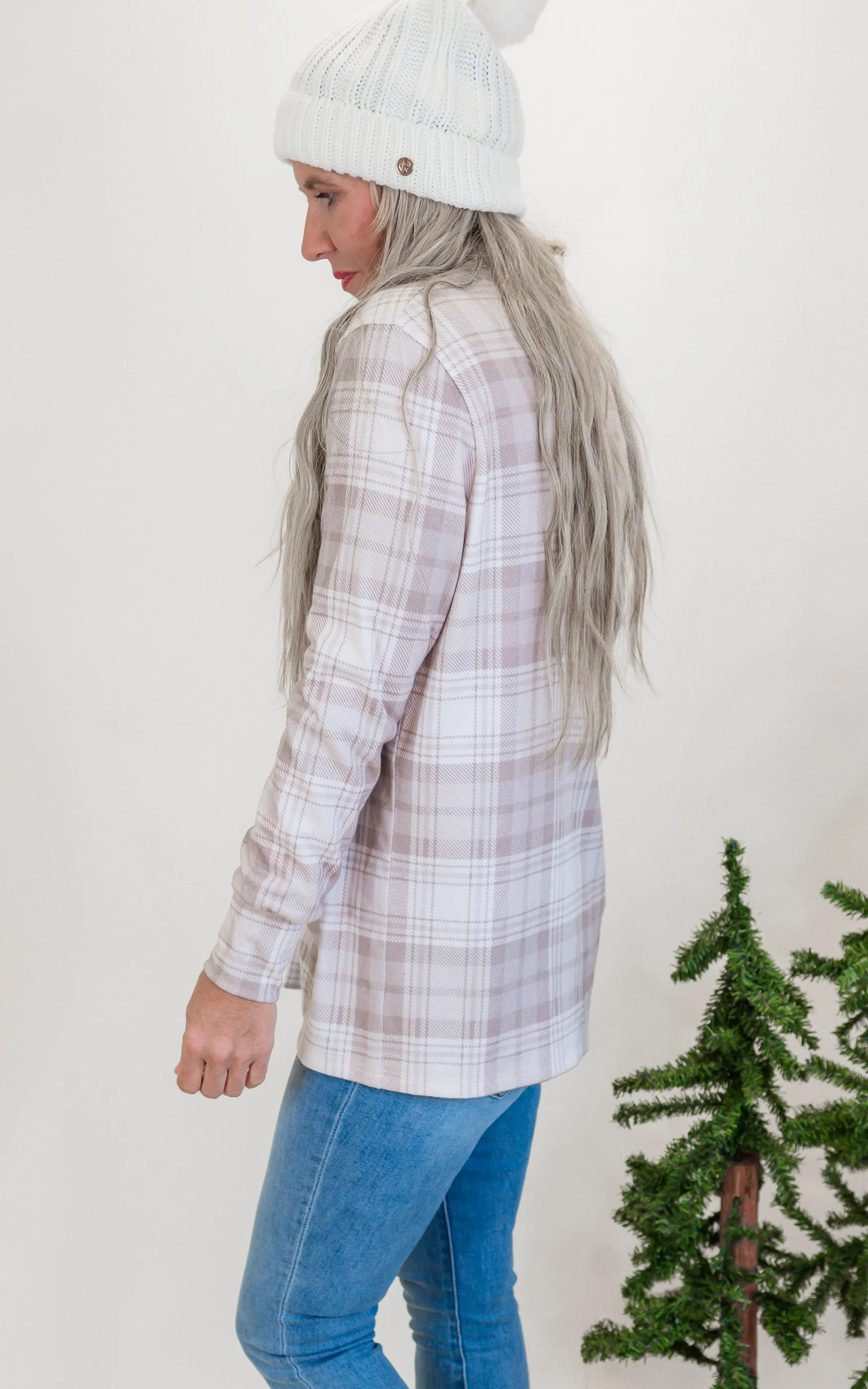 Forever Favorite Plaid Cardigan in Cream Mocha #3 | Salty Wave**Start Ship Date: Nov 29th*DEAL