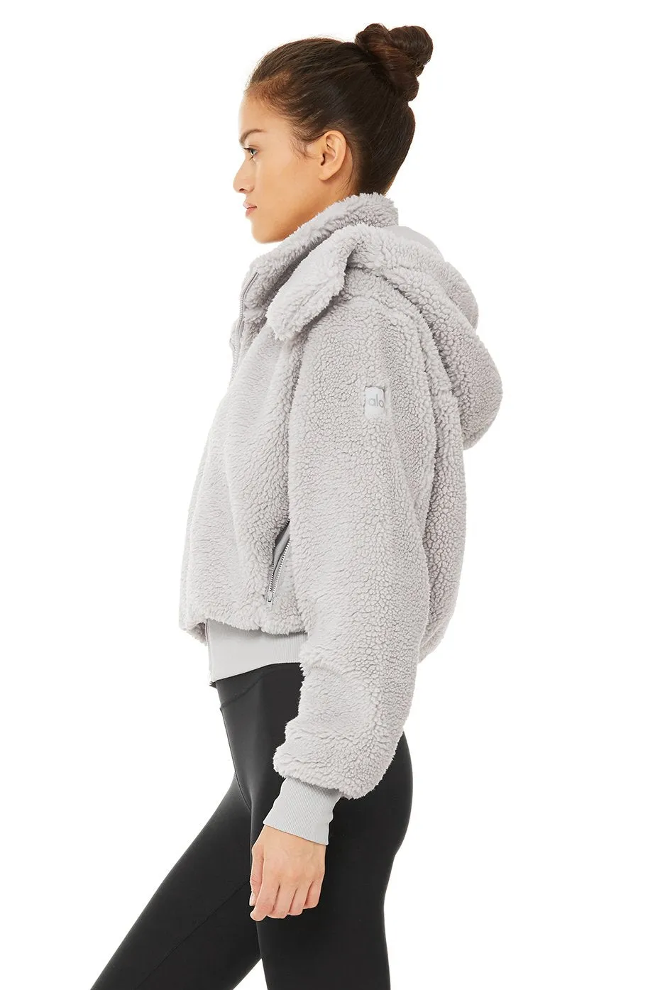 Foxy Sherpa Jacket - Dove Grey