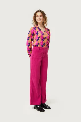 Fuchsia Corduroy Trouser