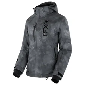 FXR Fresh Snowmobile Jacket Charcoal Ink/Black Grey