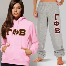 Gamma Phi Beta Hoodie and Sweatpants, Package Deal - TWILL