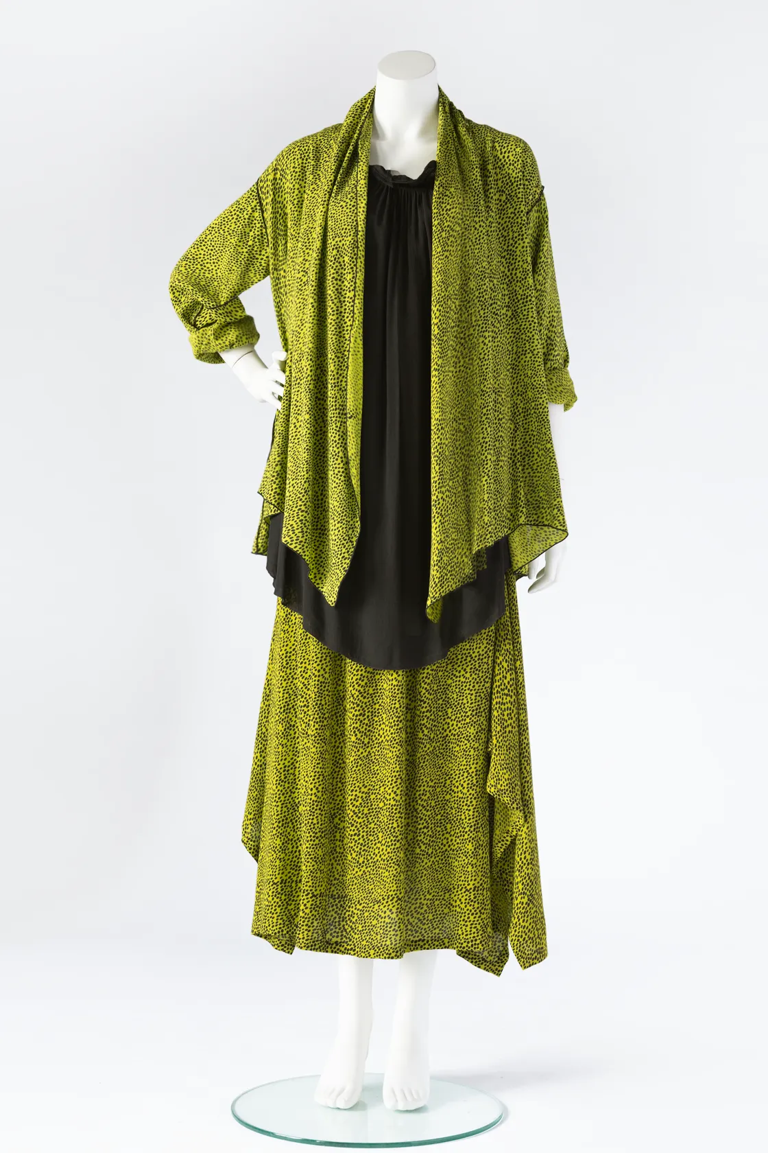 Getaway Jacket in Lime Decimal Crinkle