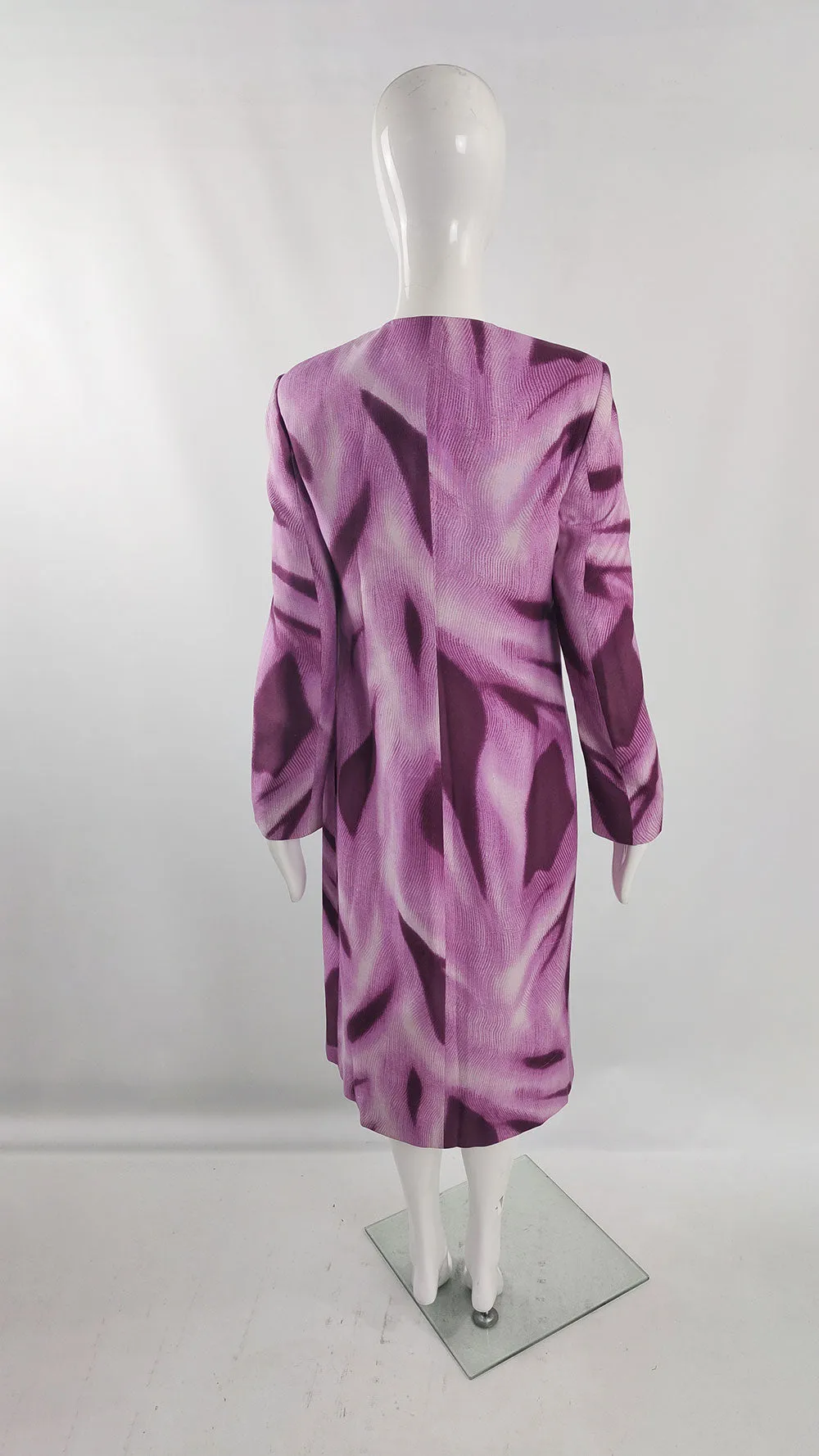 Gianni Versace Vintage Pink & Purple Silk Duster Jacket, S/S 1999