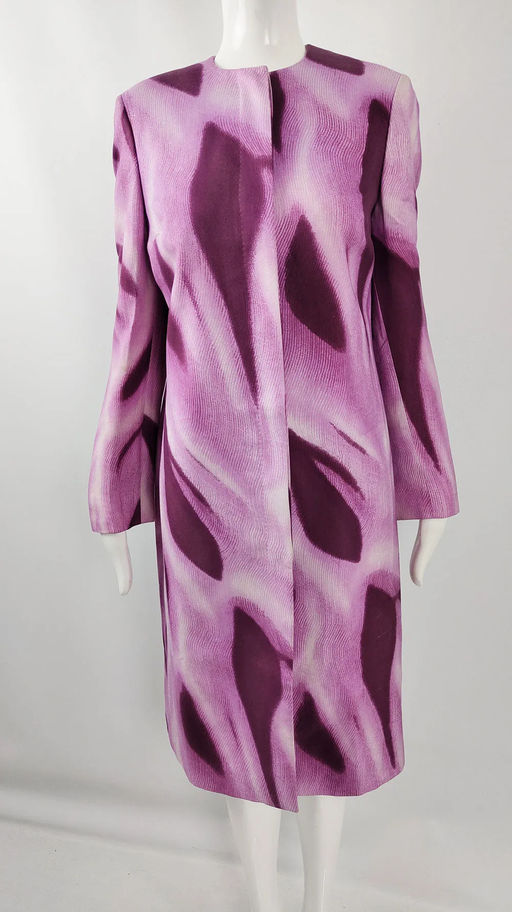 Gianni Versace Vintage Pink & Purple Silk Duster Jacket, S/S 1999