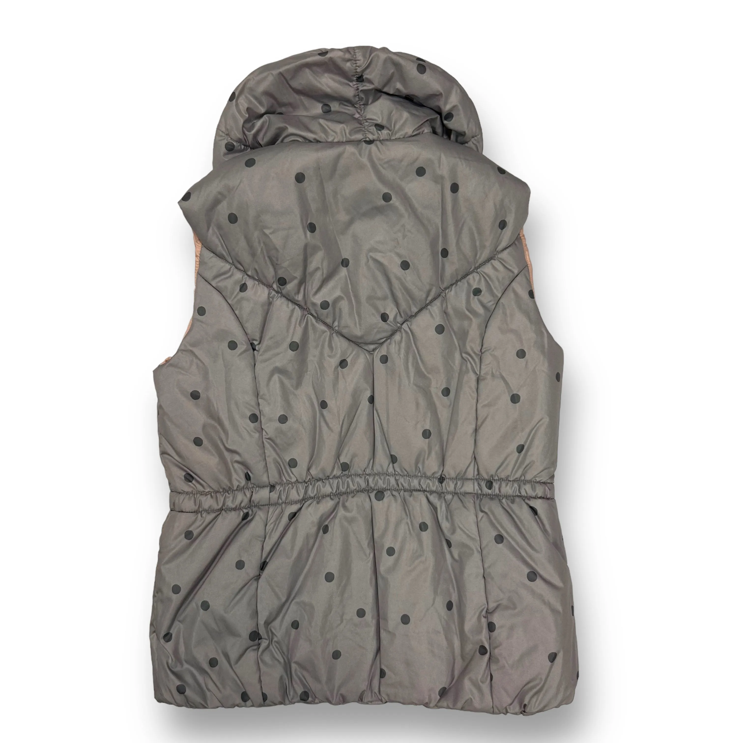 Girls Catimini Size 10 Gray Polka Dot Boutique Puffer Vest