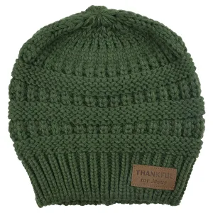 grace & truth Womens Beanie Thankful