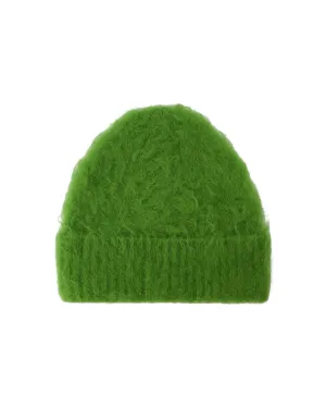 Green Wool Beanie