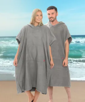 Grey - Cotton changing robe