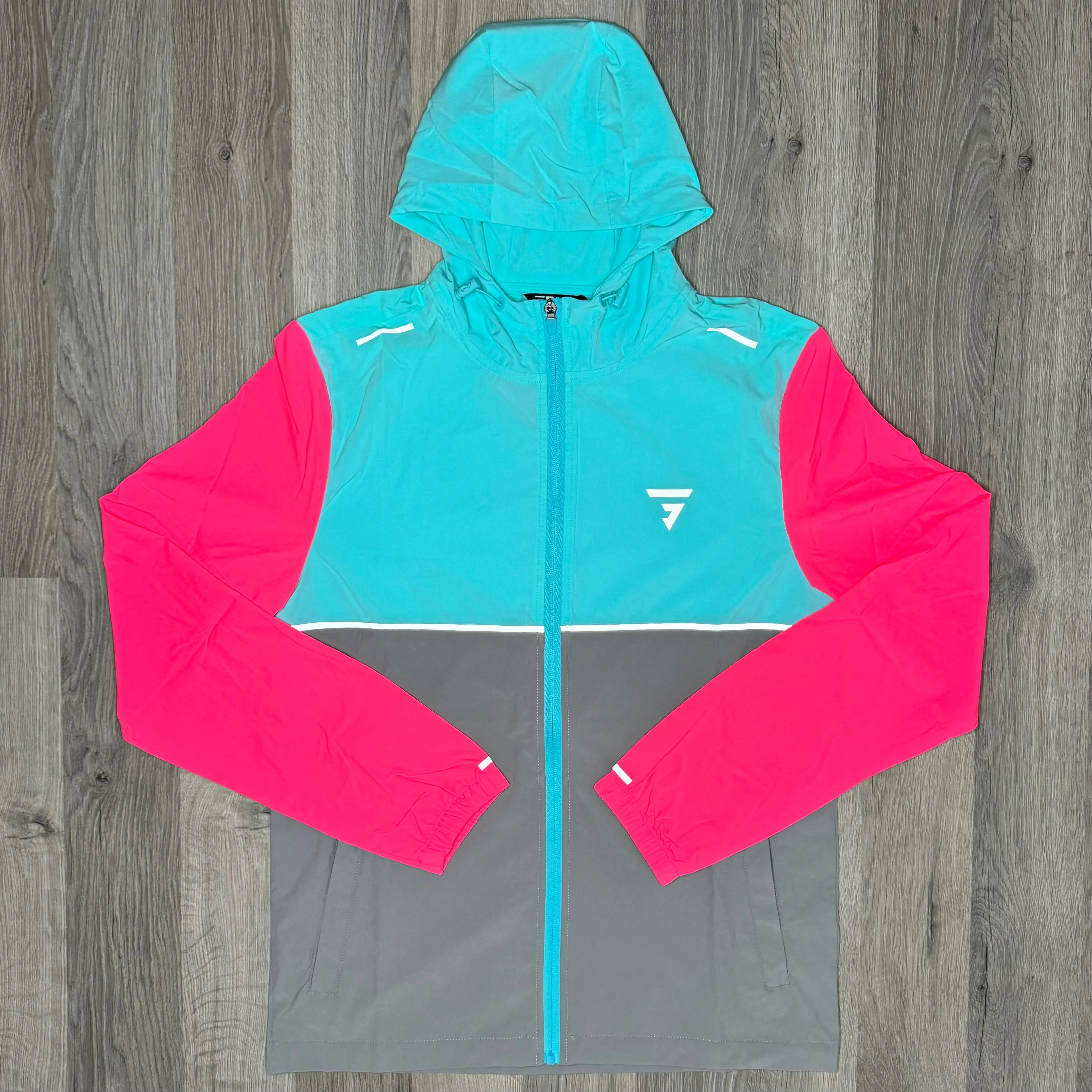 GRIID Ventus Windrunner Platinum Grey / Sky Blue / Pink