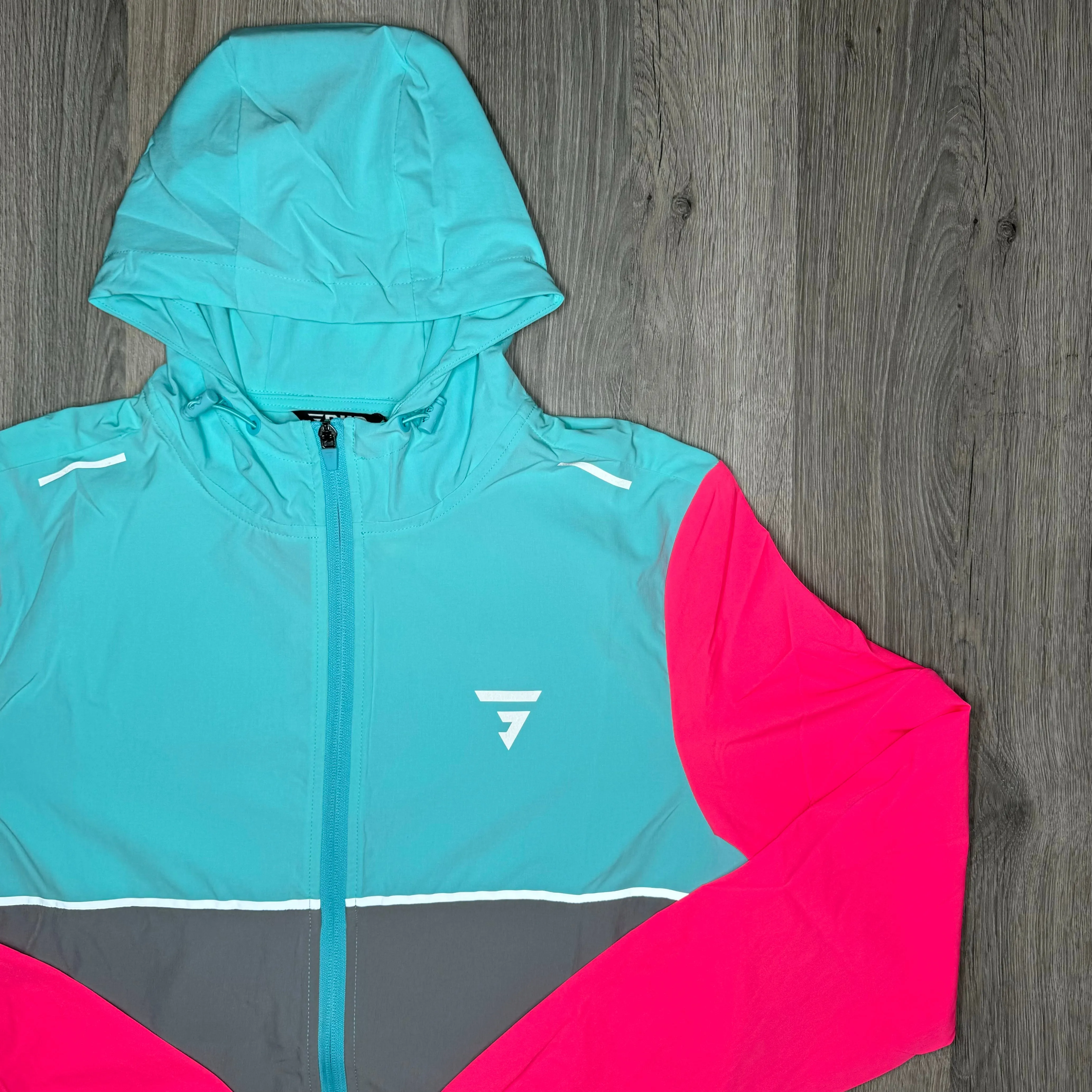 GRIID Ventus Windrunner Platinum Grey / Sky Blue / Pink