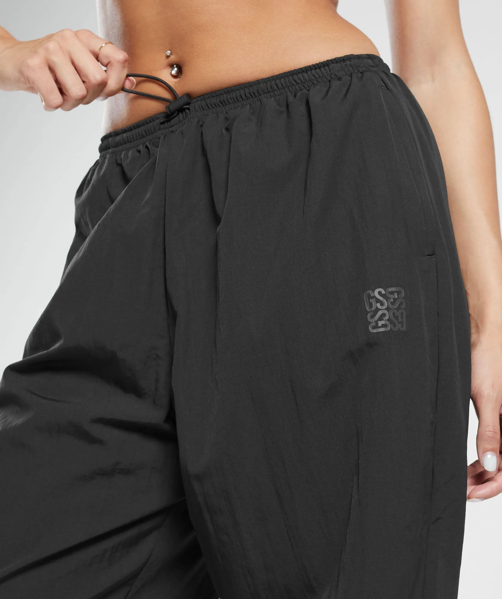 Gymshark Monogram Woven Joggers - Black