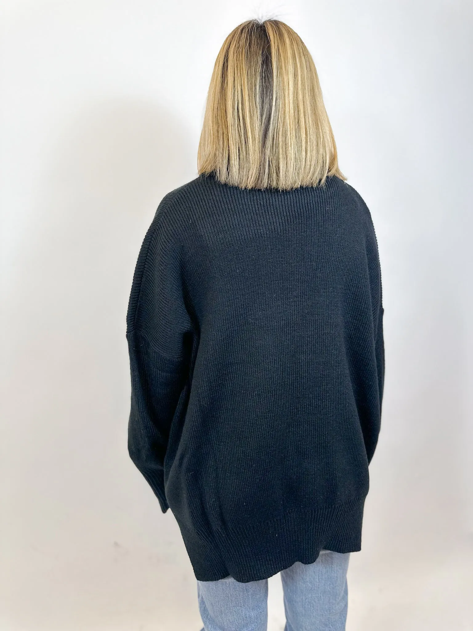 High Neck Relaxed Sweater