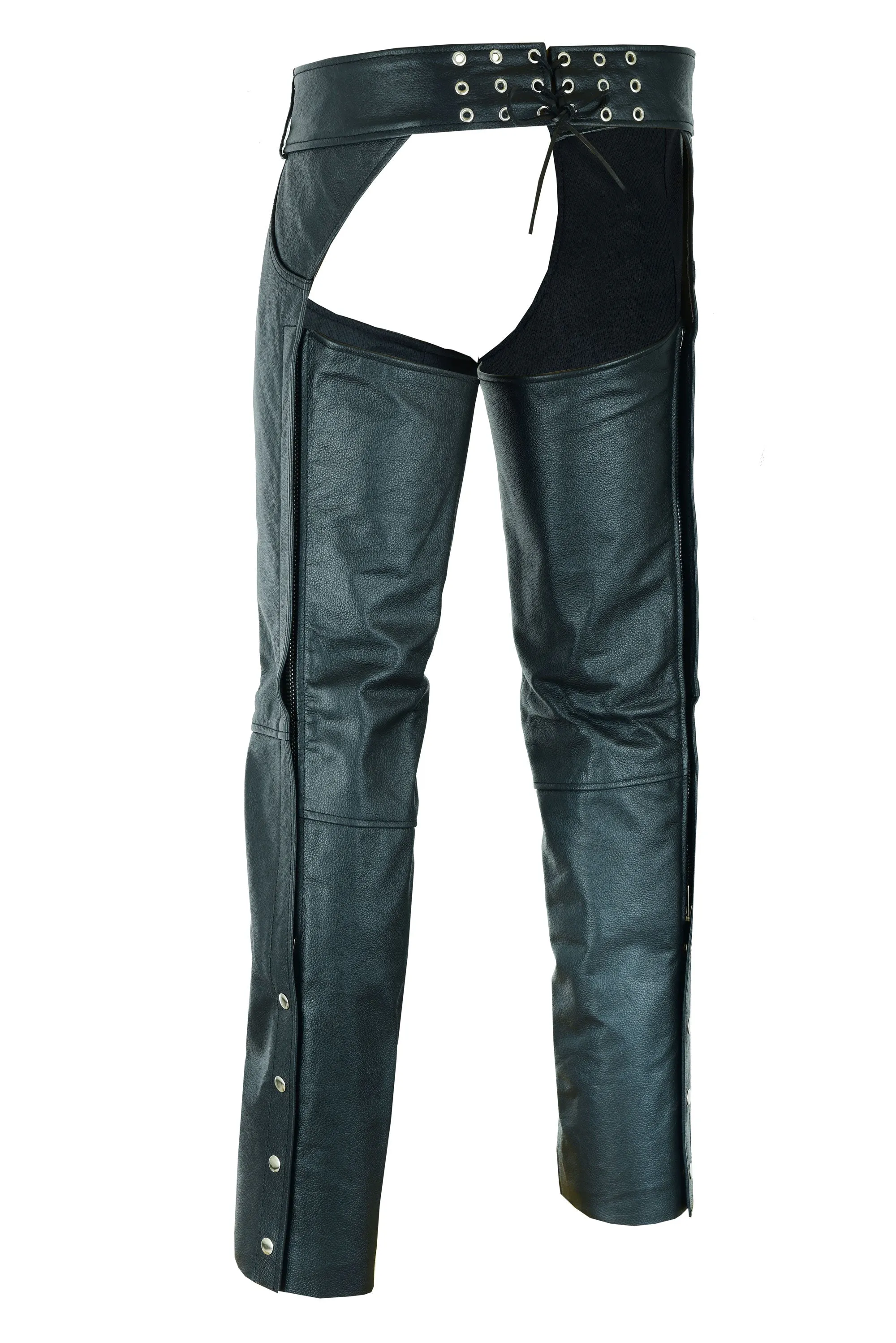 HL12836 Classic Leather Chap Design with Jean Pocket