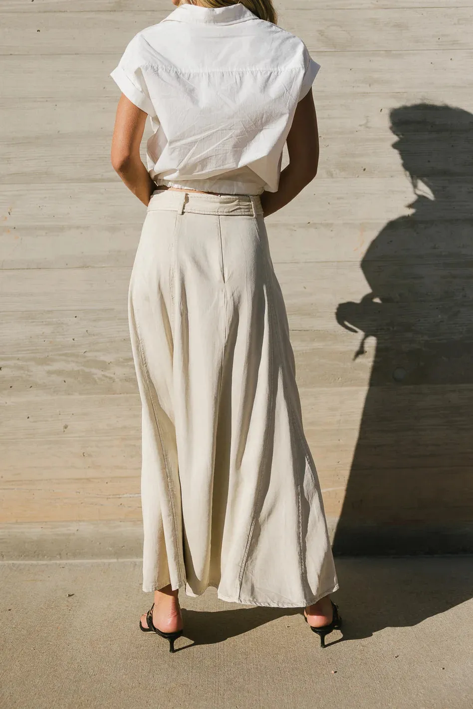 Honora Belted Maxi Skirt