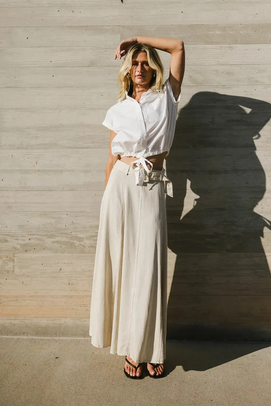 Honora Belted Maxi Skirt