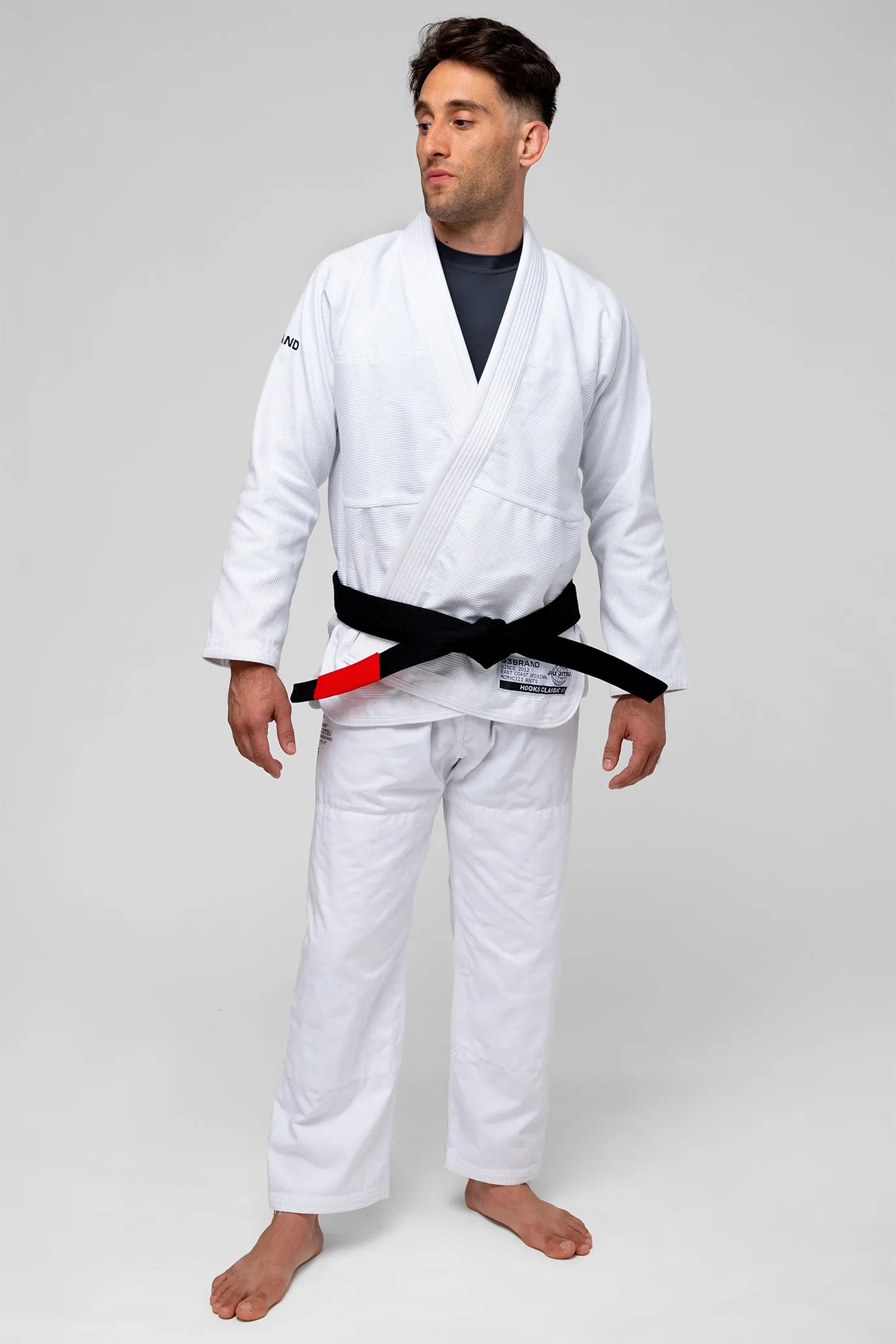 HOOKS CLASSIC Jiu Jitsu Gi - White (WHOLESALE)