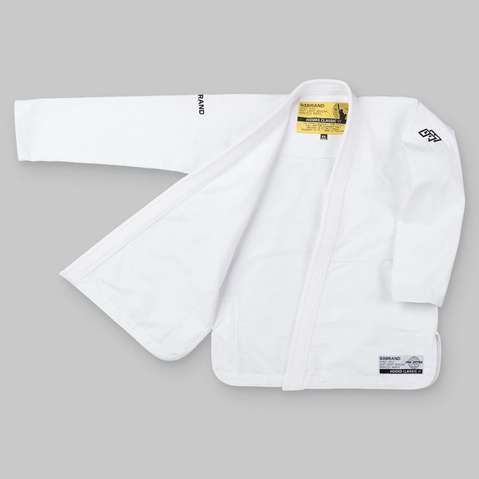 HOOKS CLASSIC Jiu Jitsu Gi - White (WHOLESALE)