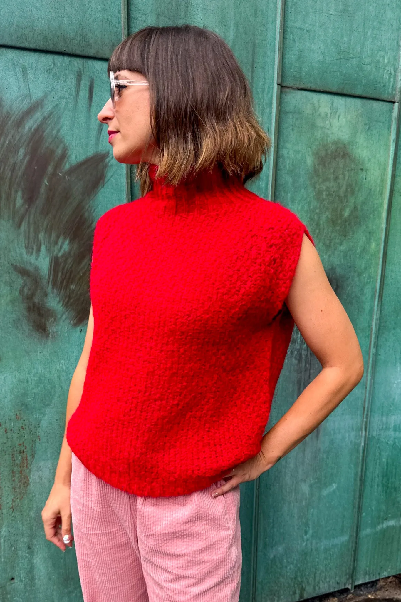 Indi & Cold Red Knit Vest