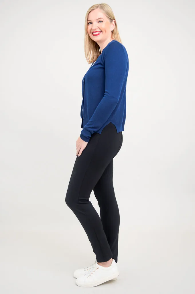 Jessica Sweater, Indigo, Bamboo Cotton