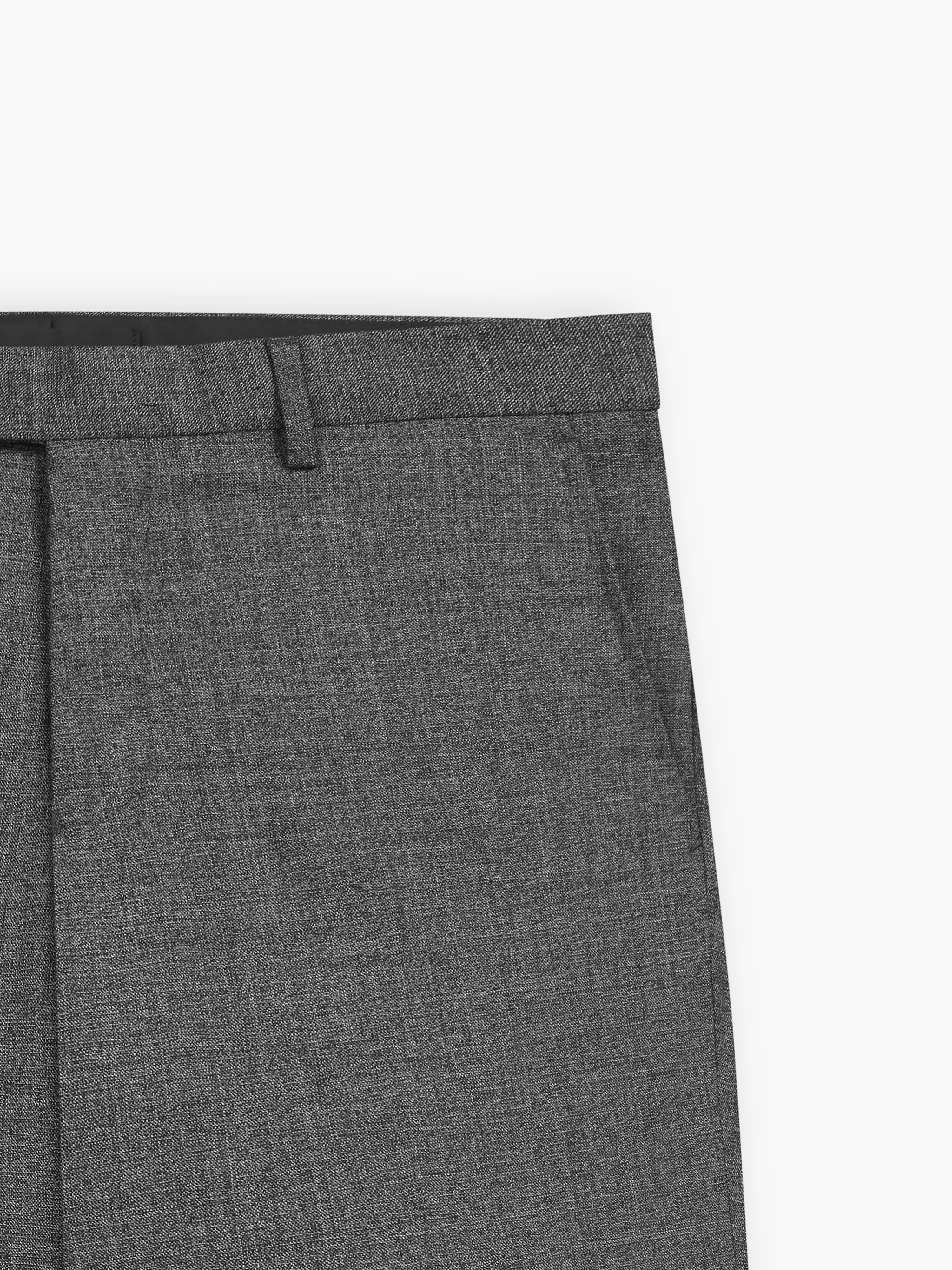 Jordan Polywool Skinny Grey Sharkskin Suit Trouser