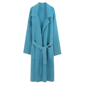 Knitting cardigan thicken long sweater coat for women