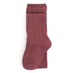 LSC Mulberry Cable Knit Tights