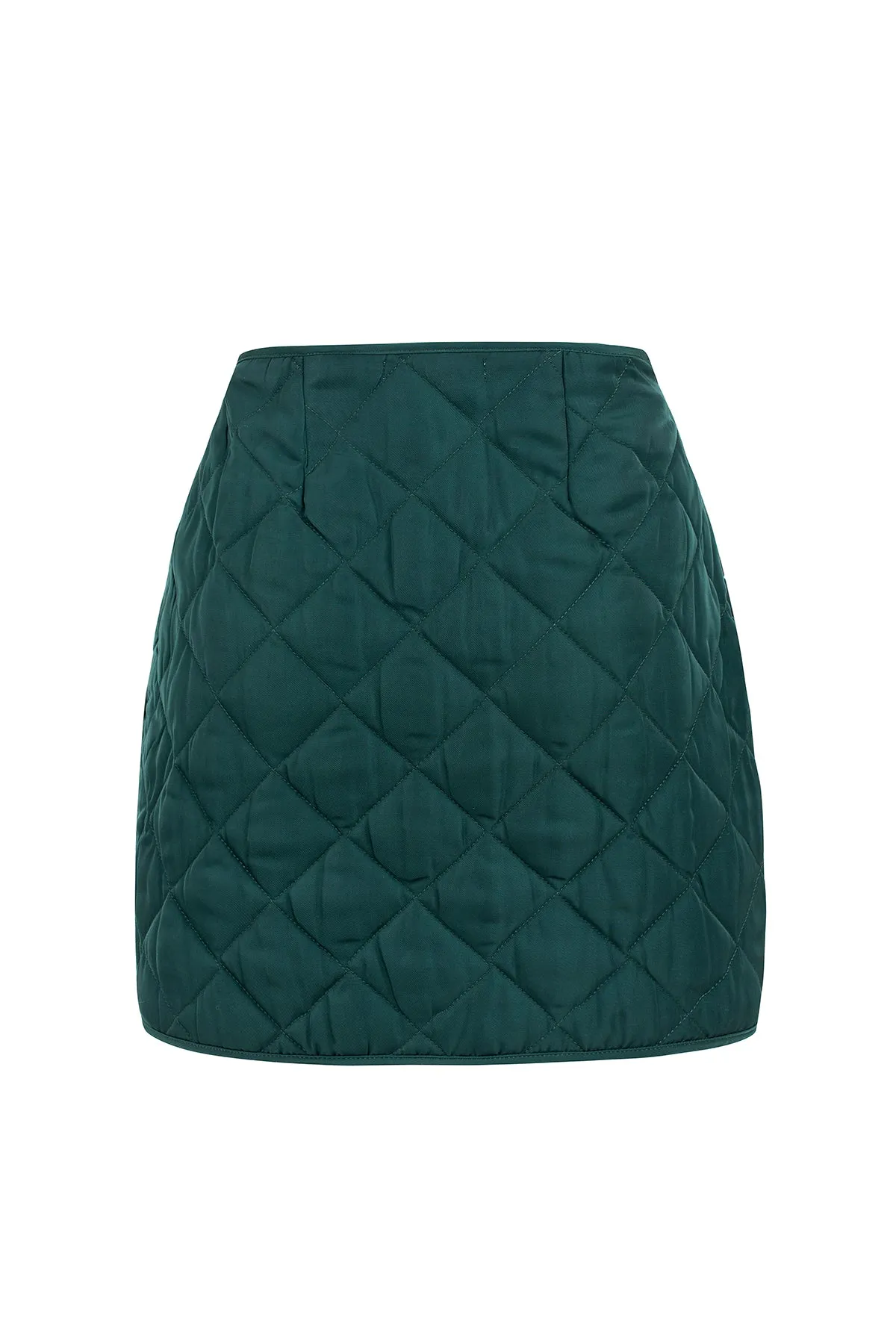 Maria Quilted Skirt Green