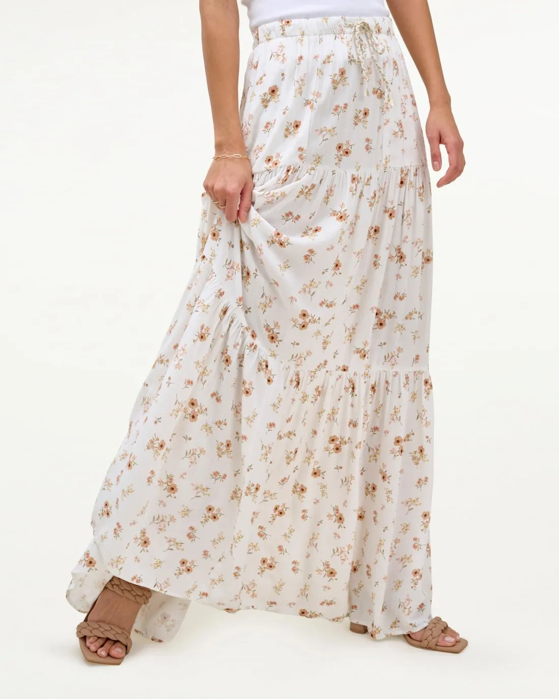 Mary Lawless Lee x Splendid Floral Maxi Skirt