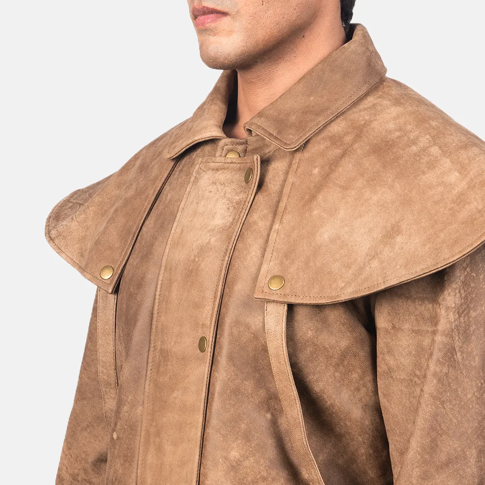 Maverick Brown Leather Duster