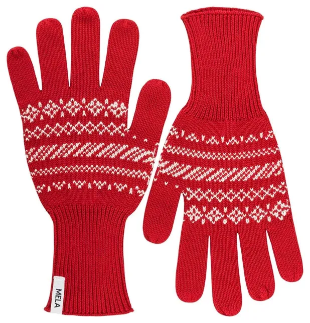 Mela Rishi Pomegranate Unisex Organic Cotton Gloves