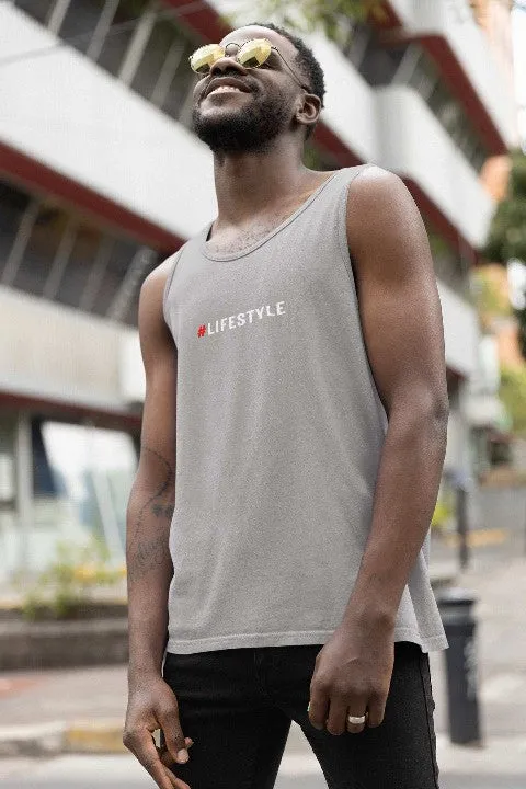 Mens Vest Tops '#Lifestyle' Design