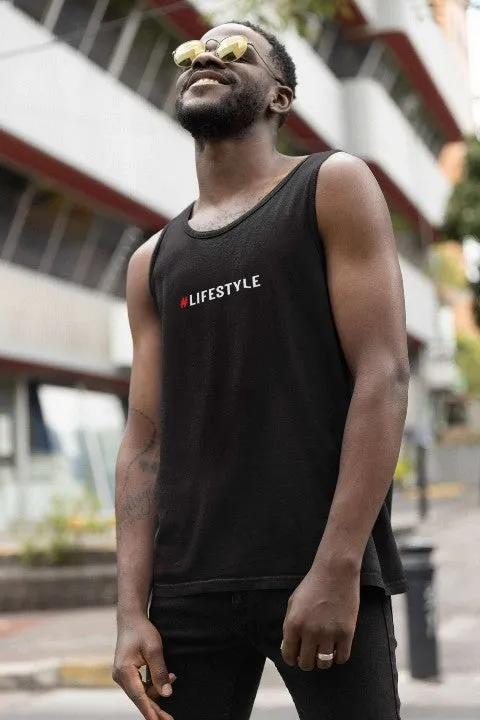 Mens Vest Tops '#Lifestyle' Design