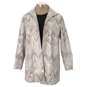 Metallic Tie Dye Long Jacket