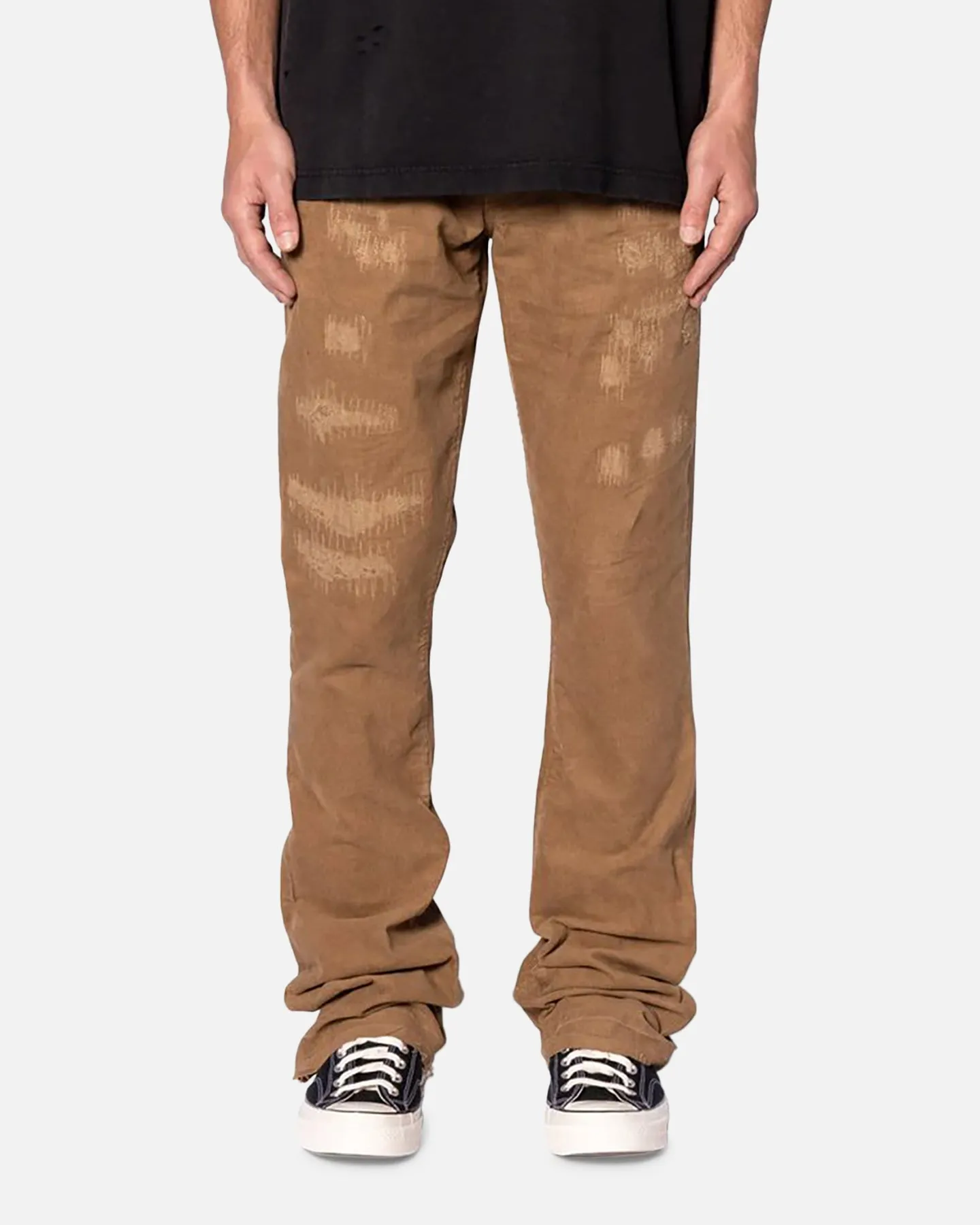 MNML B682 Flare Corduroy Repair Pants Brown