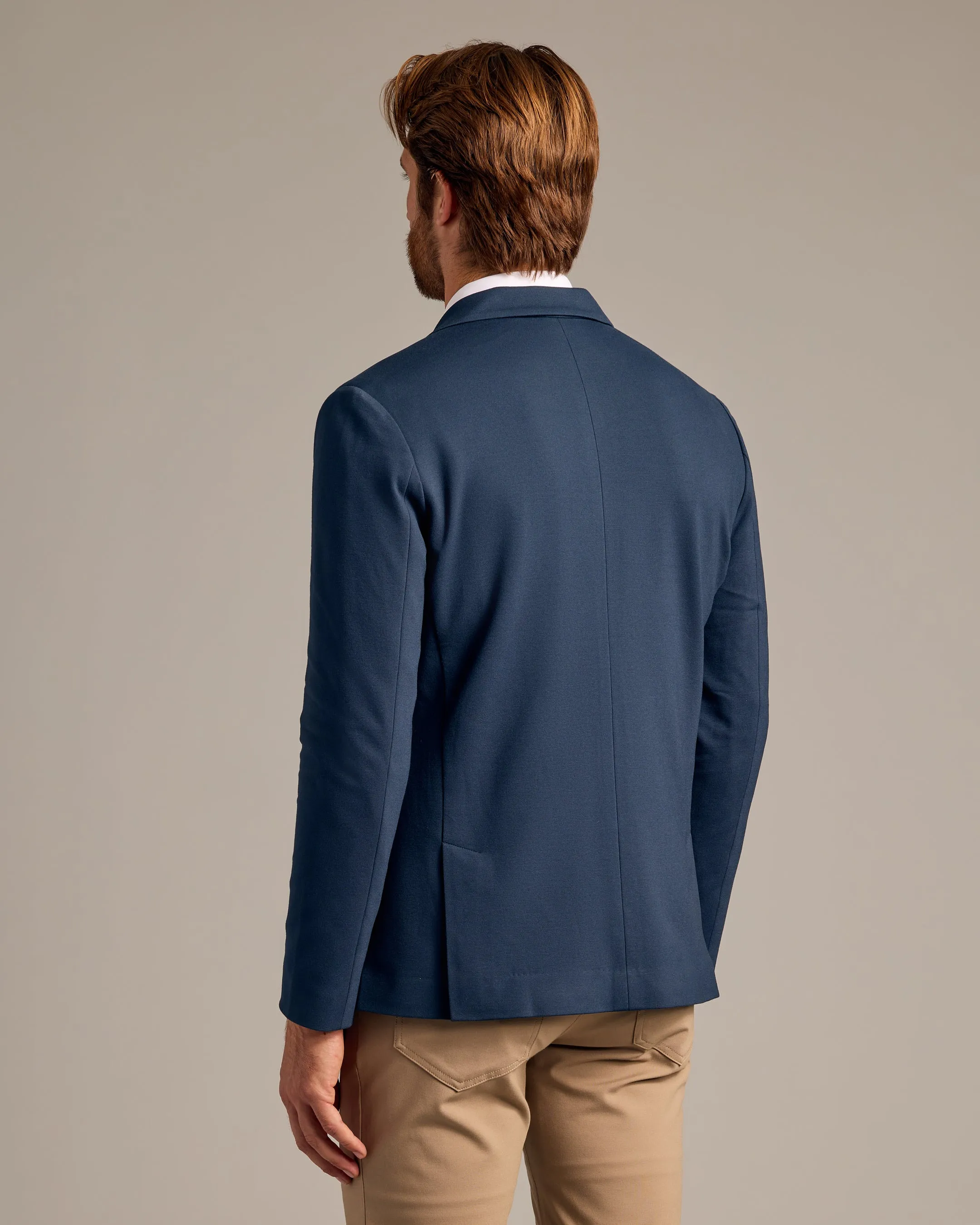 Navy Comfort Knit Blazer