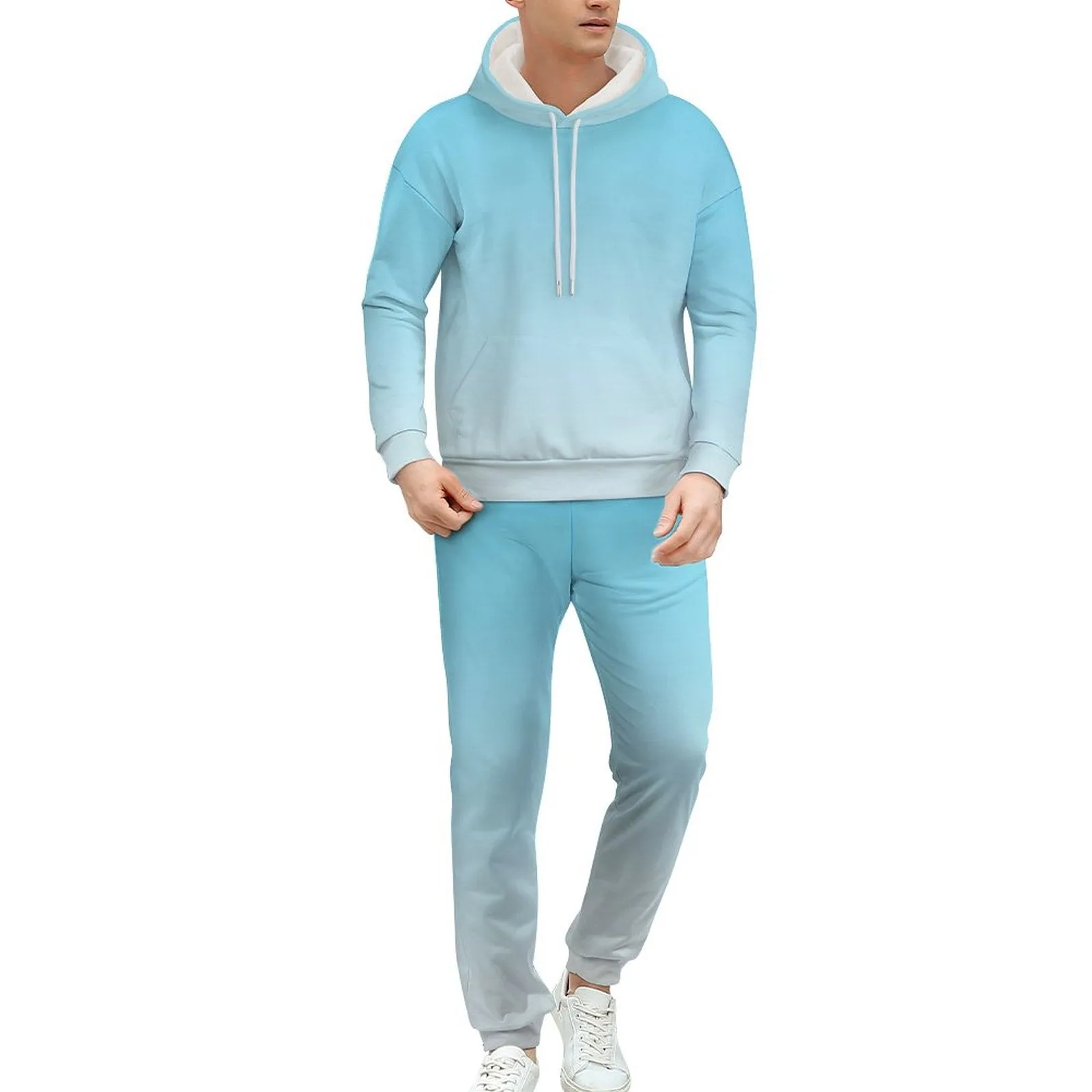 Personalize This Hoodie & Joggers Set-S to 5XL-Blue