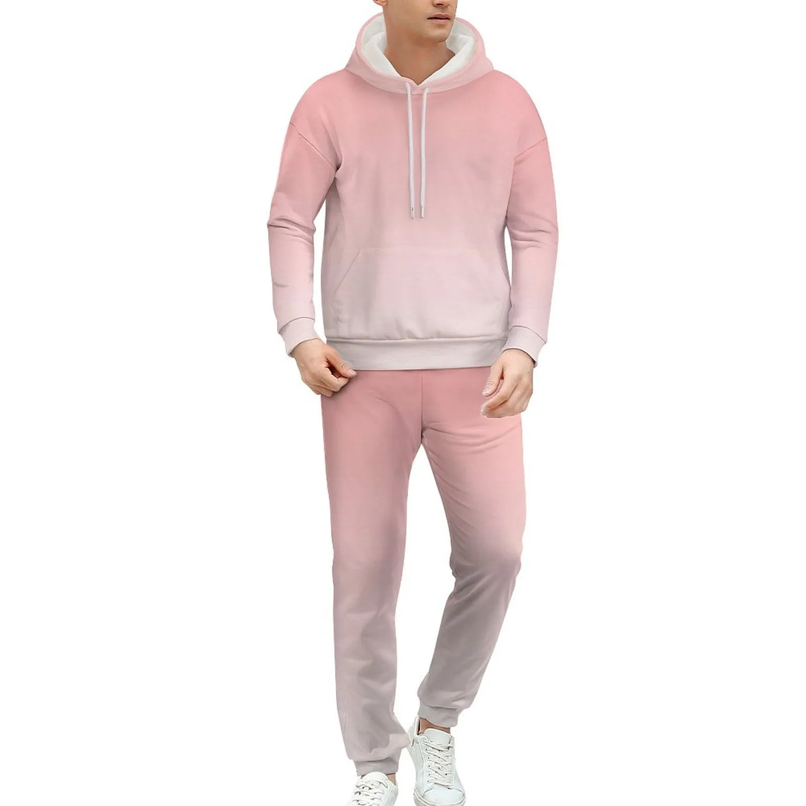 Personalize This Hoodie & Joggers Set-S to 5XL-Pink