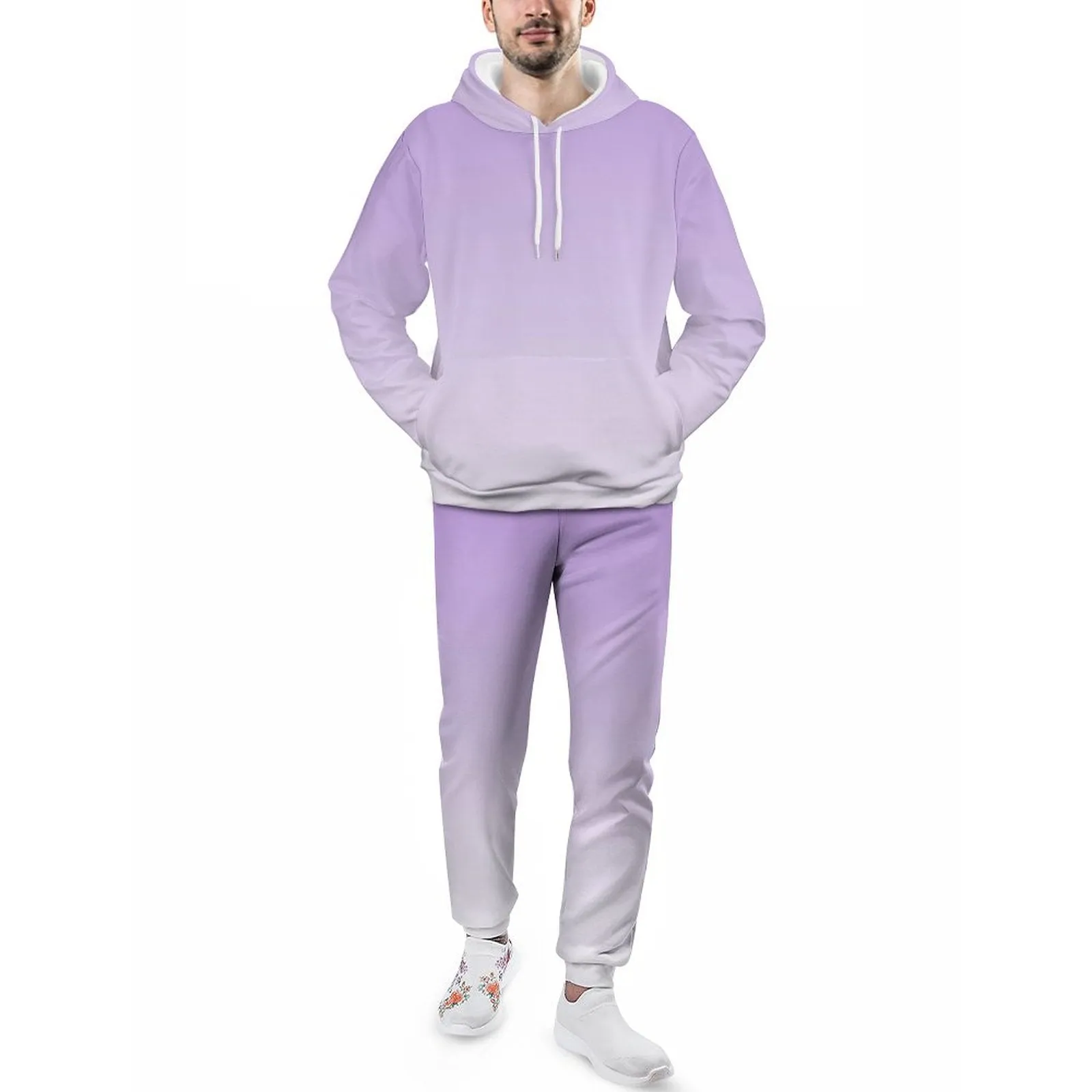 Personalize This Hoodie & Joggers Set-S to 5XL-Purple