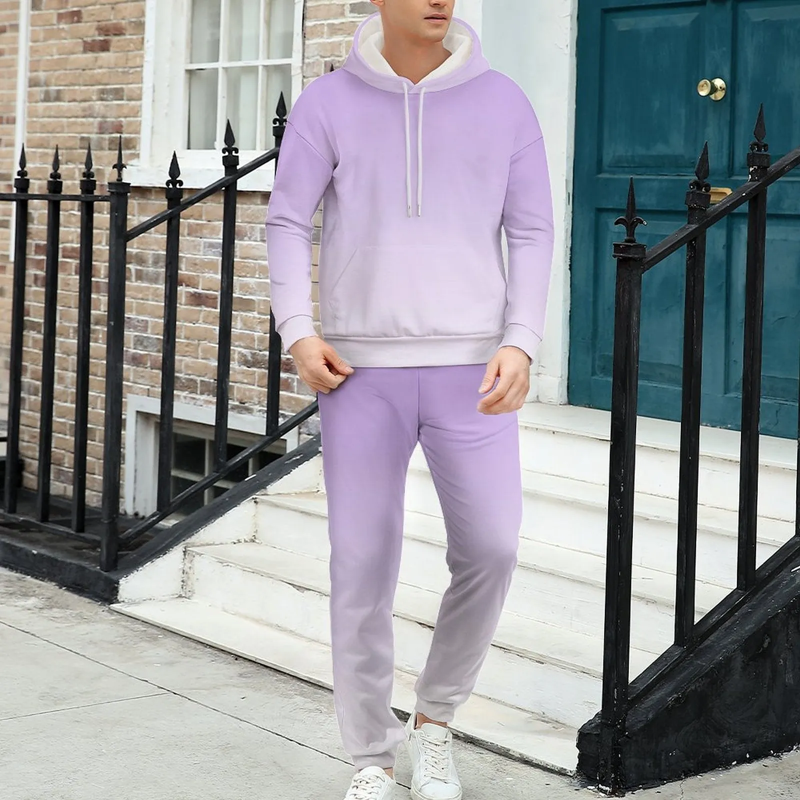 Personalize This Hoodie & Joggers Set-S to 5XL-Purple