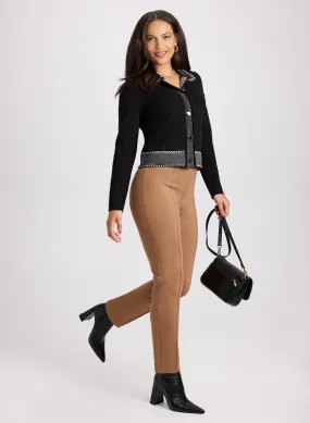 Polo Sweater & Slim-Leg Pants