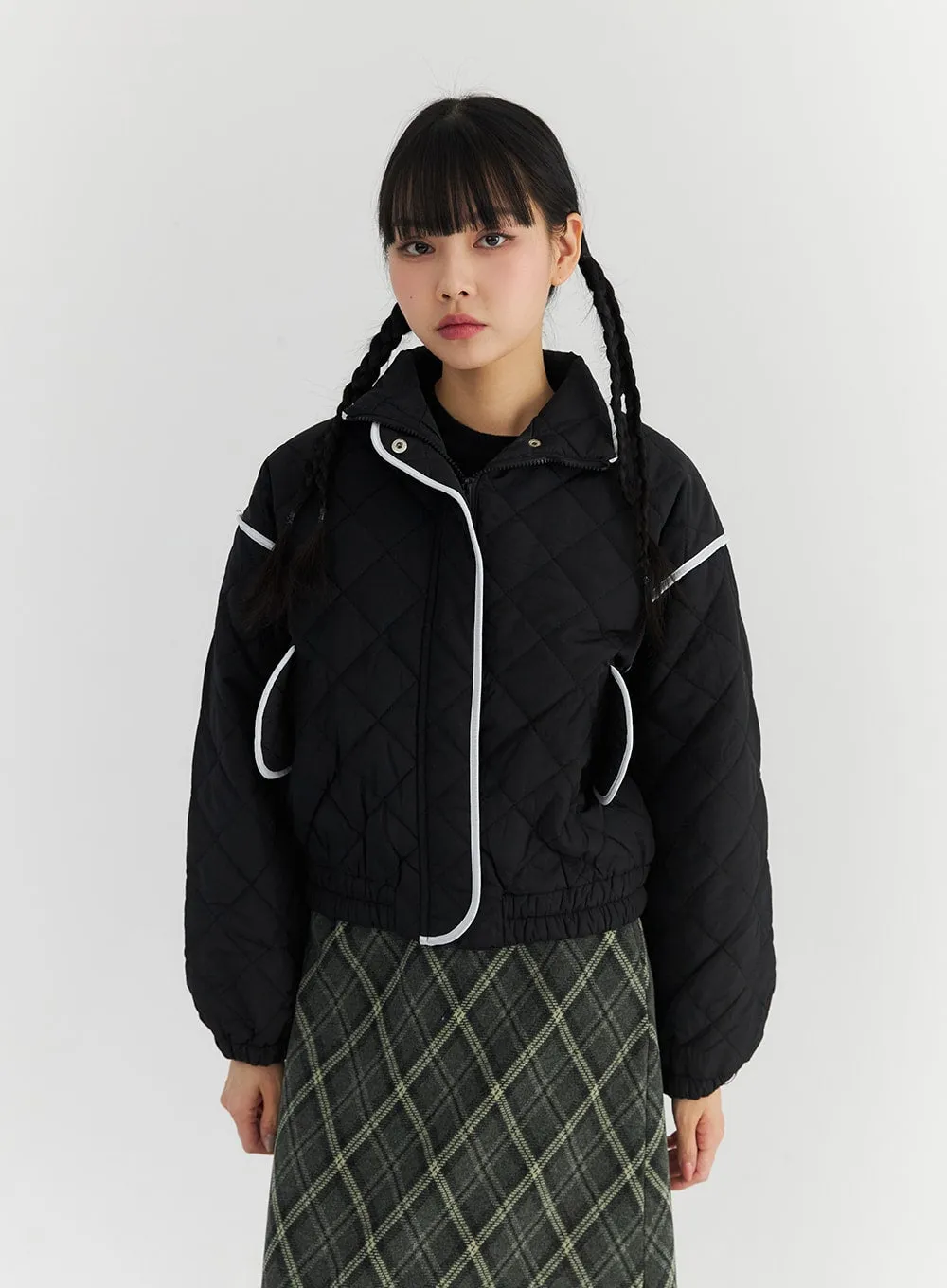 Quilted Zip-Up Jacket CN303