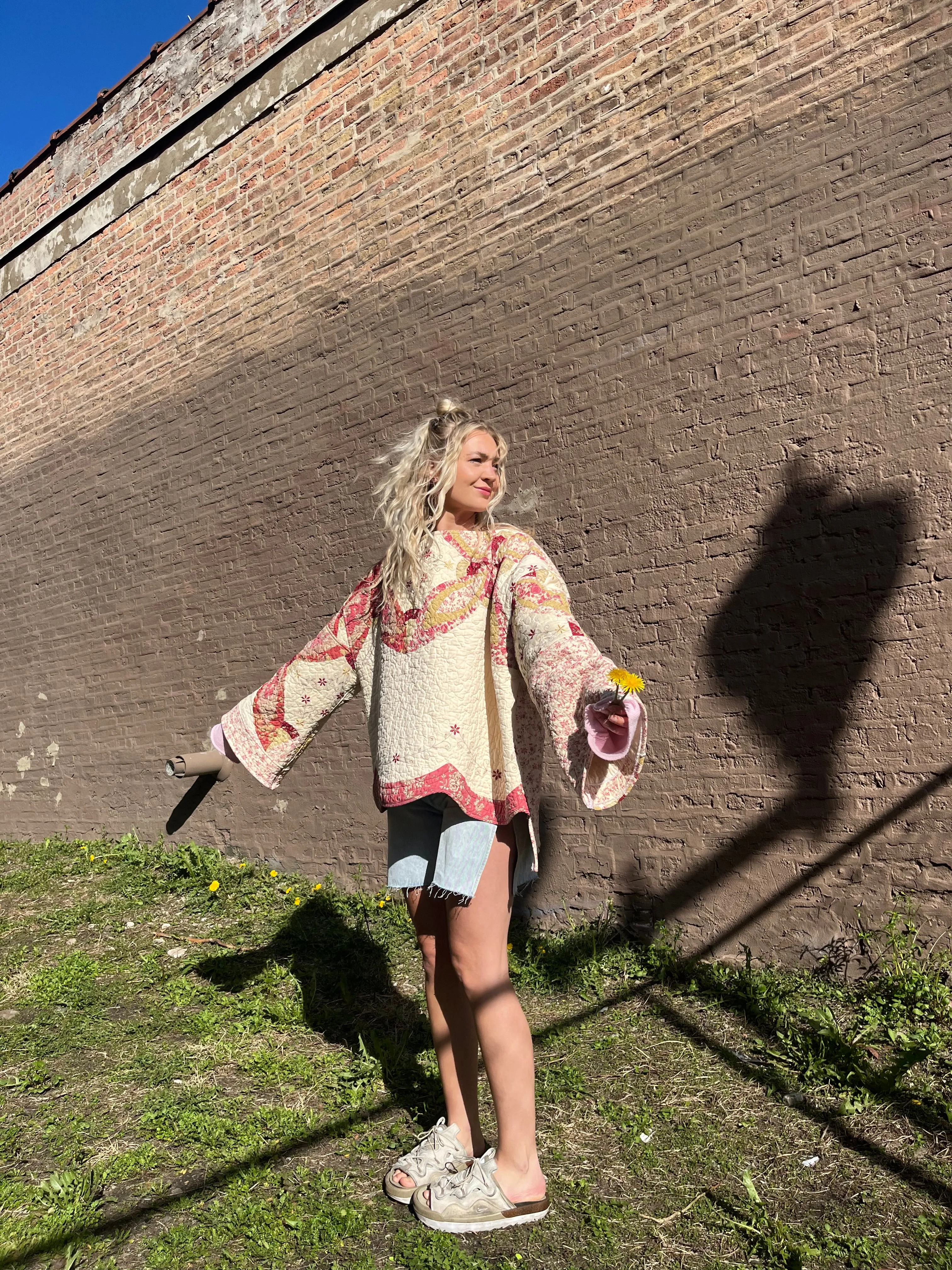 Reclaimed Strawberry Shortie Pullover