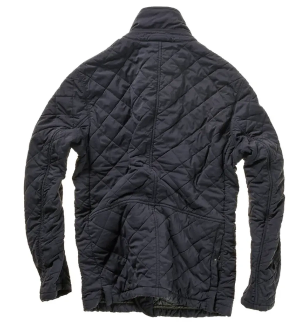 Relwen Quilted Trap Blazer Navy