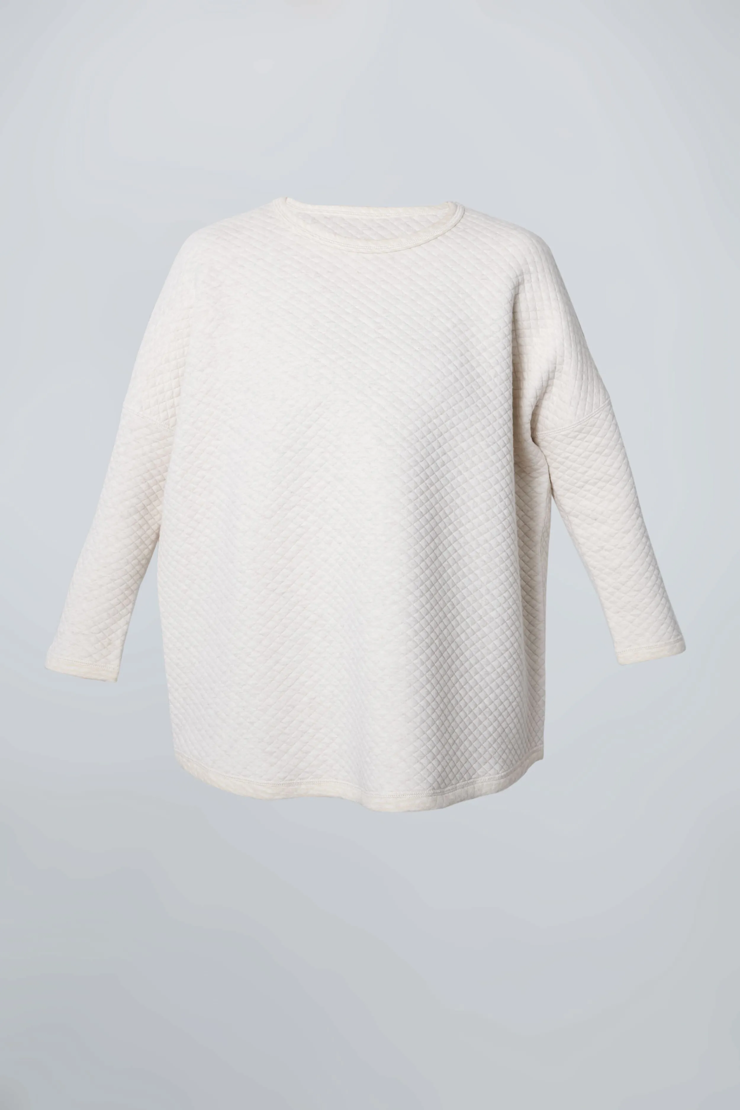 Reversible Heathered Ivory Ally Swing Sweatshirt