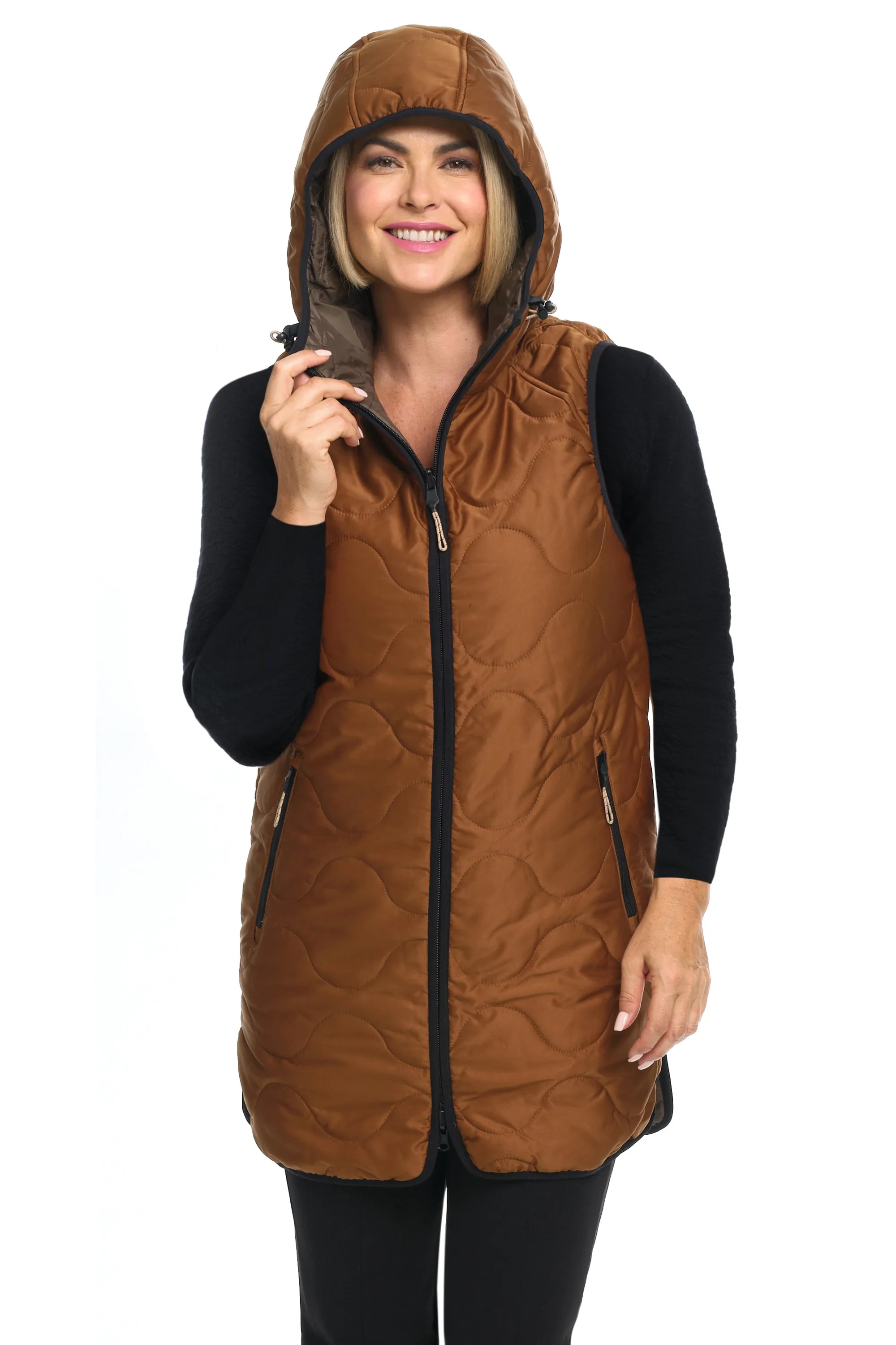 Reversible Puffer Tunic Vest