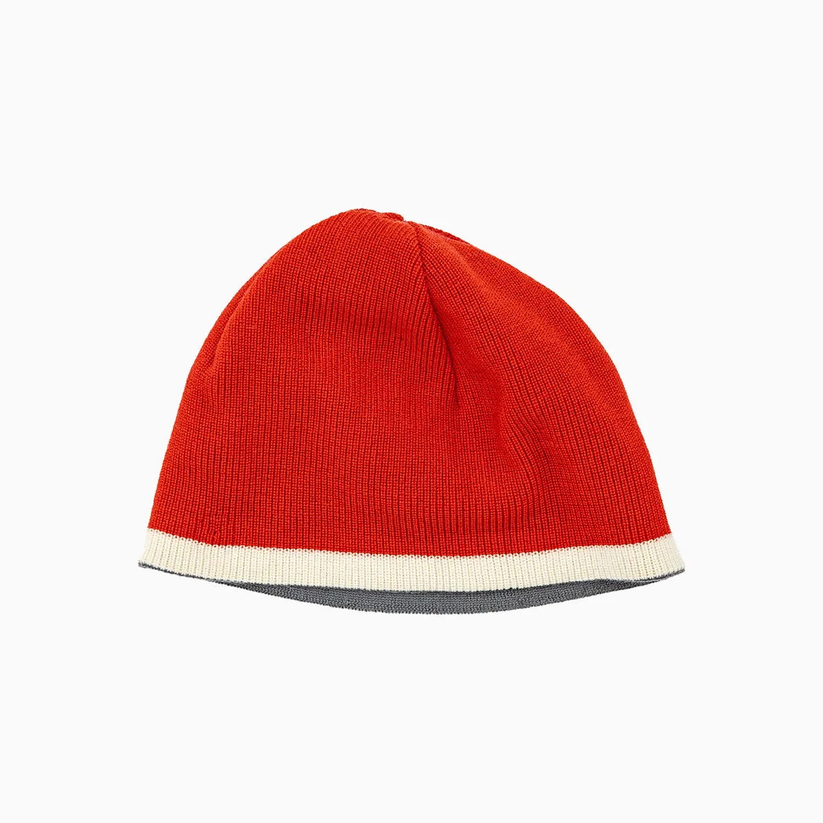 Ribbed Wool Reversible Beanie Hat