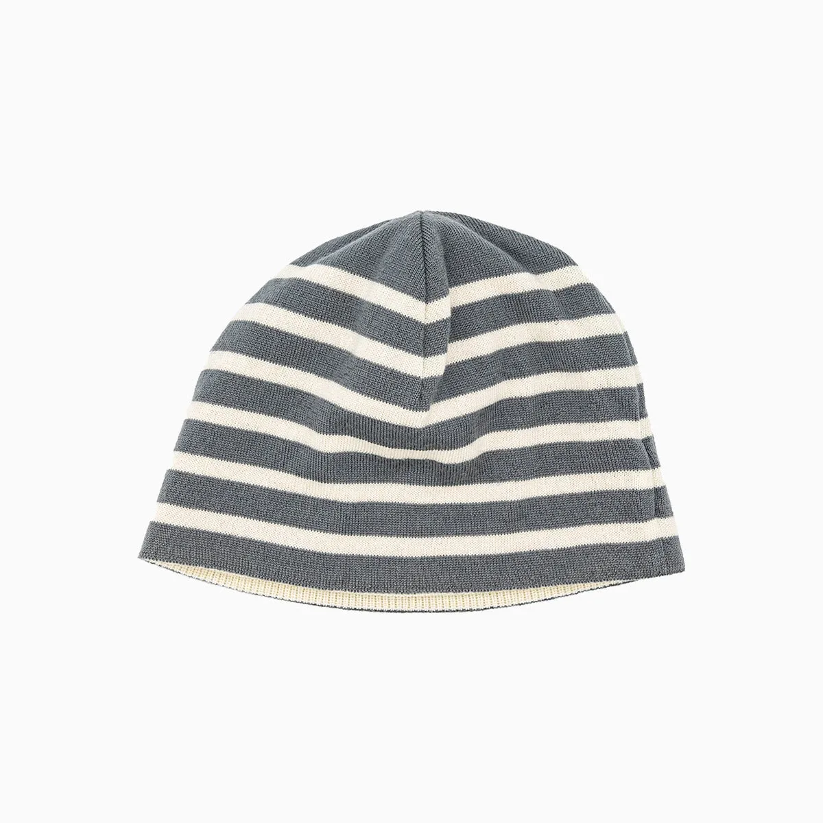 Ribbed Wool Reversible Beanie Hat